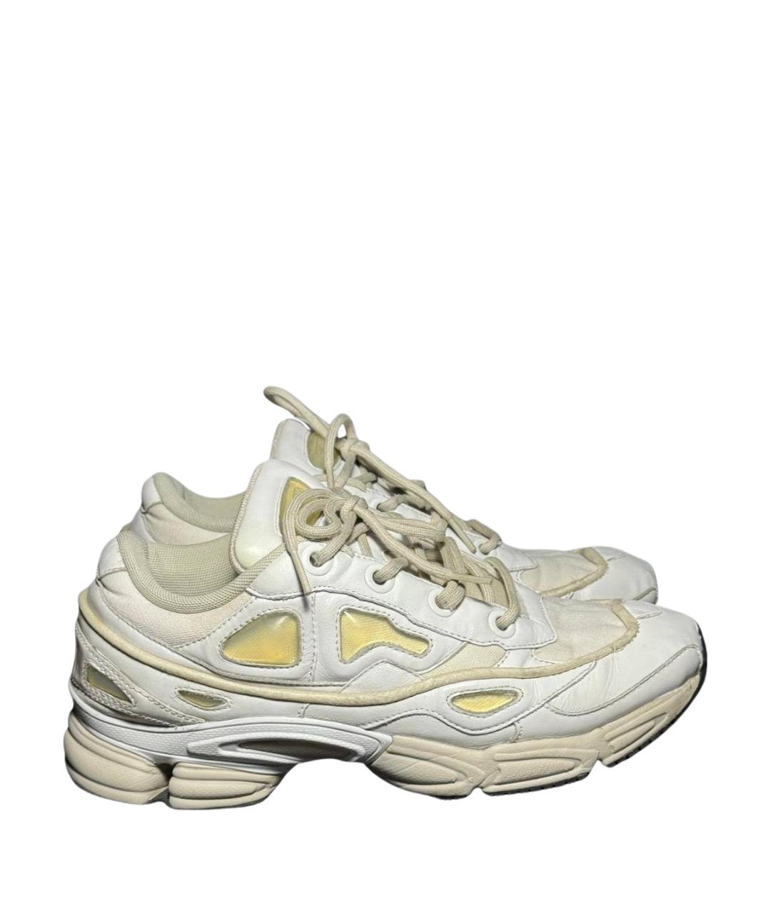 ADIDAS X RAF SIMONS Белые кожаные низкие кроссовки / кеды, фото 1