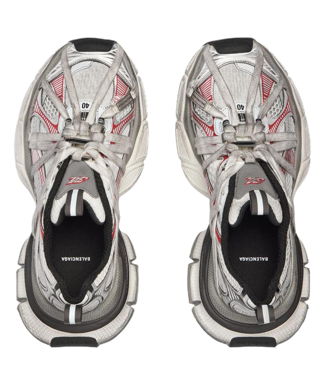 BALENCIAGA Серые низкие кроссовки / кеды, фото 6