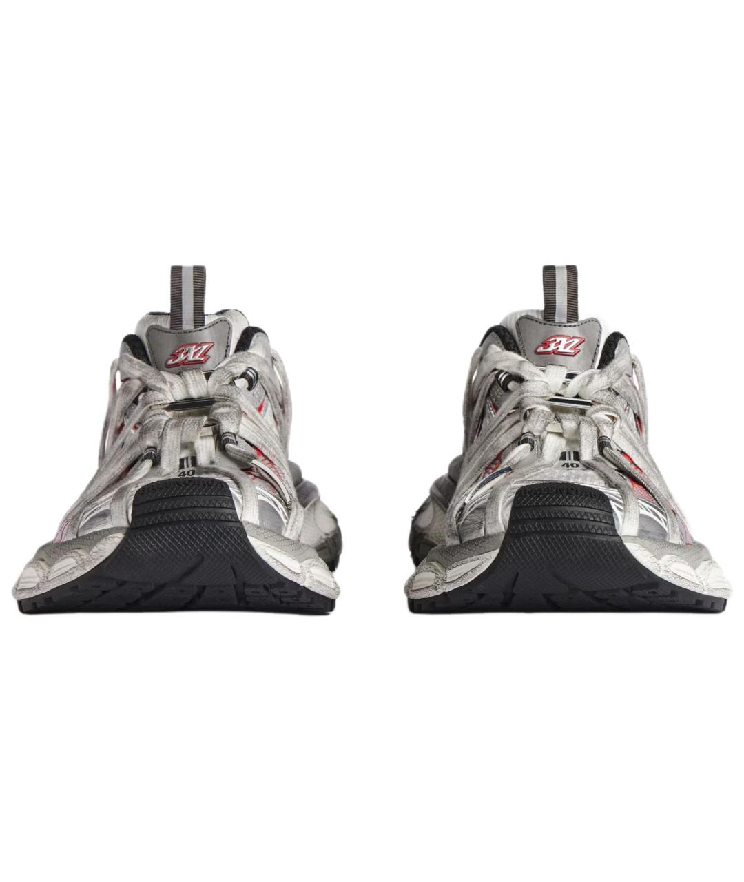 BALENCIAGA Серые низкие кроссовки / кеды, фото 5