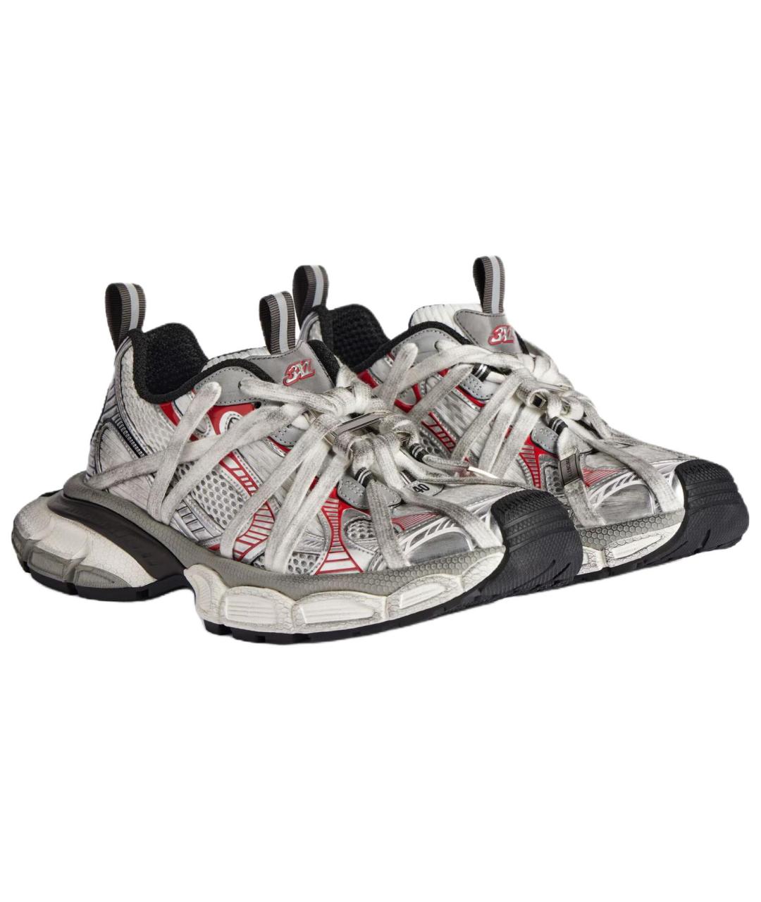 BALENCIAGA Серые низкие кроссовки / кеды, фото 4