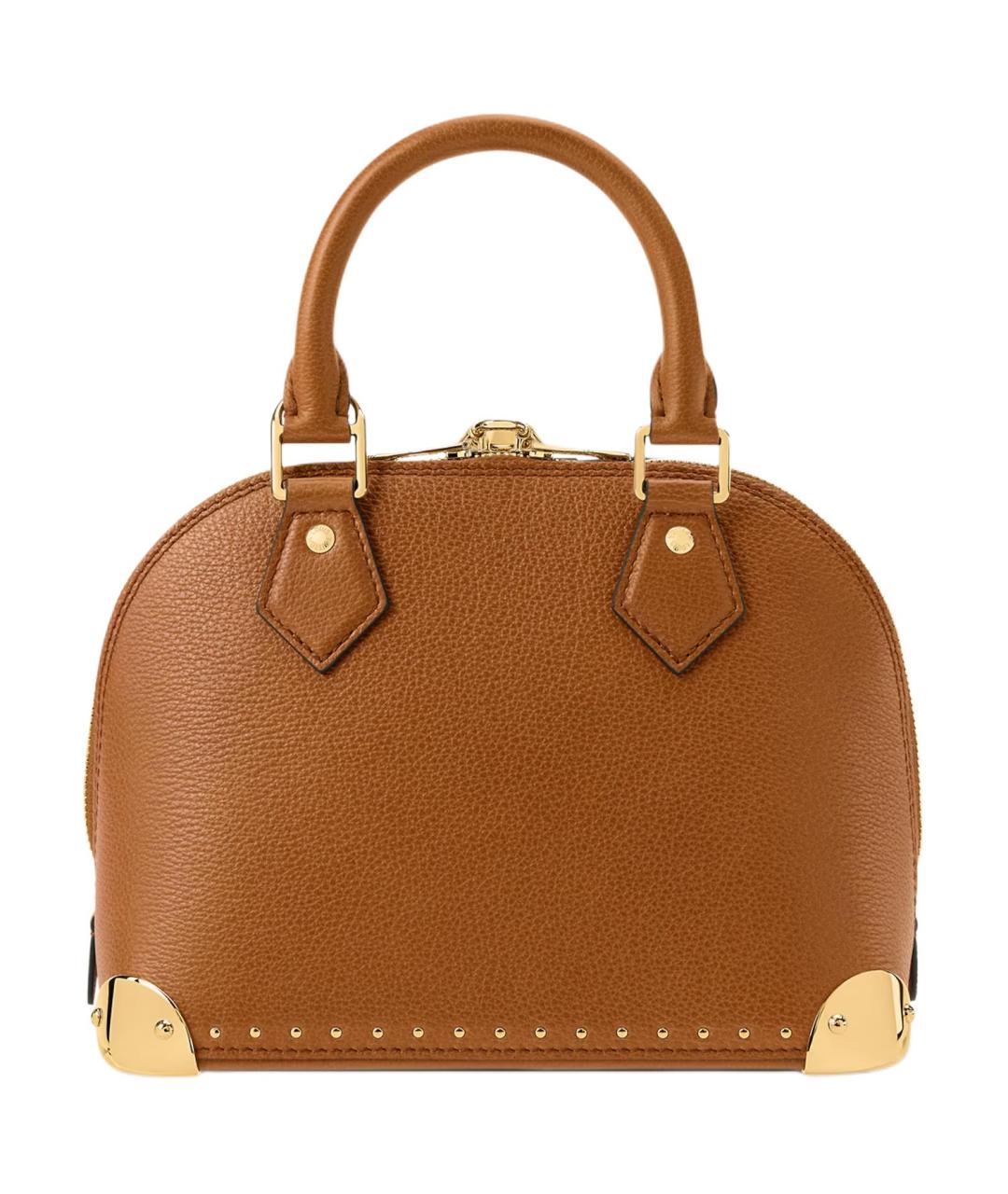 LOUIS VUITTON Коричневая кожаная сумка через плечо, фото 3