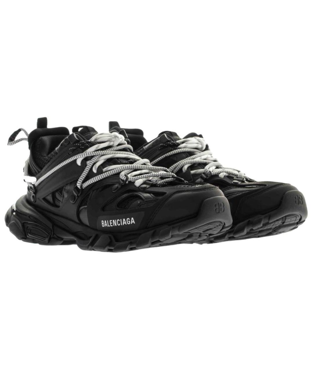 BALENCIAGA Черные низкие кроссовки / кеды, фото 3