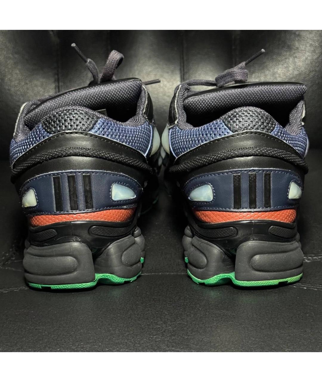 ADIDAS X RAF SIMONS Синие текстильные низкие кроссовки / кеды, фото 2