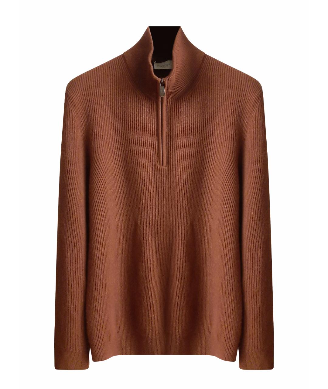 PIACENZA CASHMERE Коричневый кашемировый джемпер / свитер, фото 1