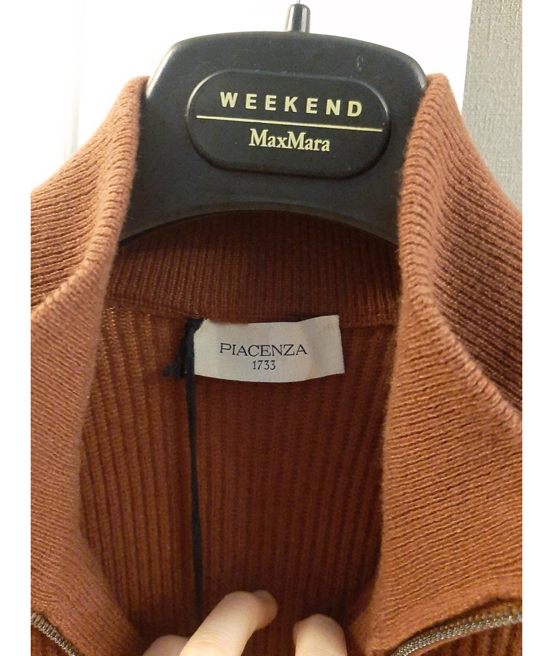 PIACENZA CASHMERE Коричневый кашемировый джемпер / свитер, фото 5