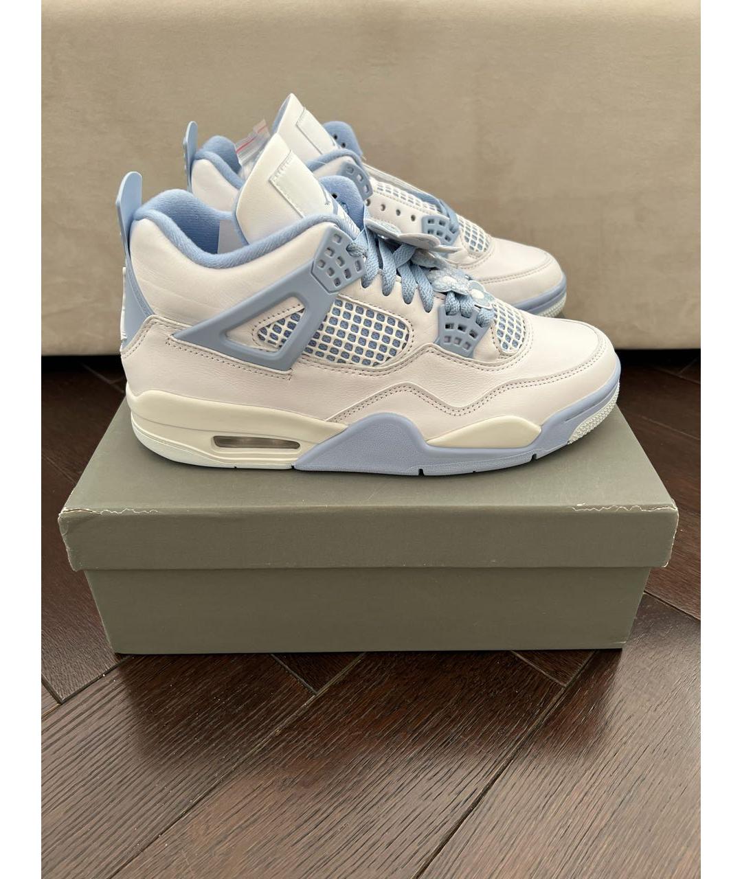 JORDAN Белые кожаные низкие кроссовки / кеды, фото 7