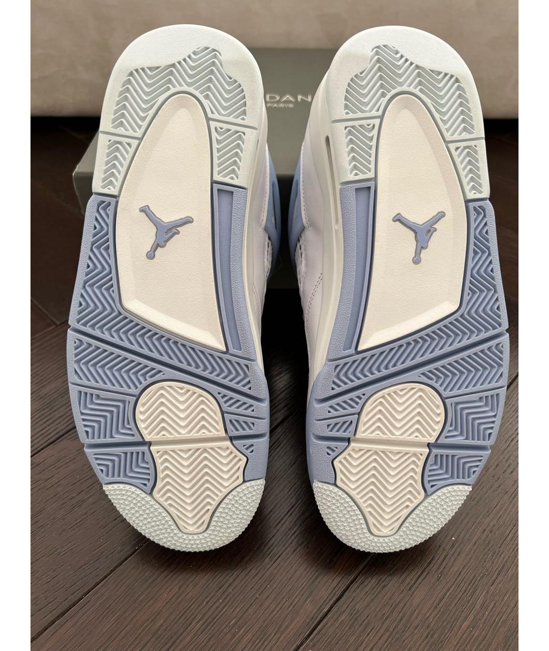 JORDAN Белые кожаные низкие кроссовки / кеды, фото 5