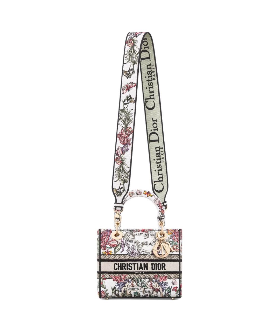 CHRISTIAN DIOR Мульти хлопковая сумка с короткими ручками, фото 3