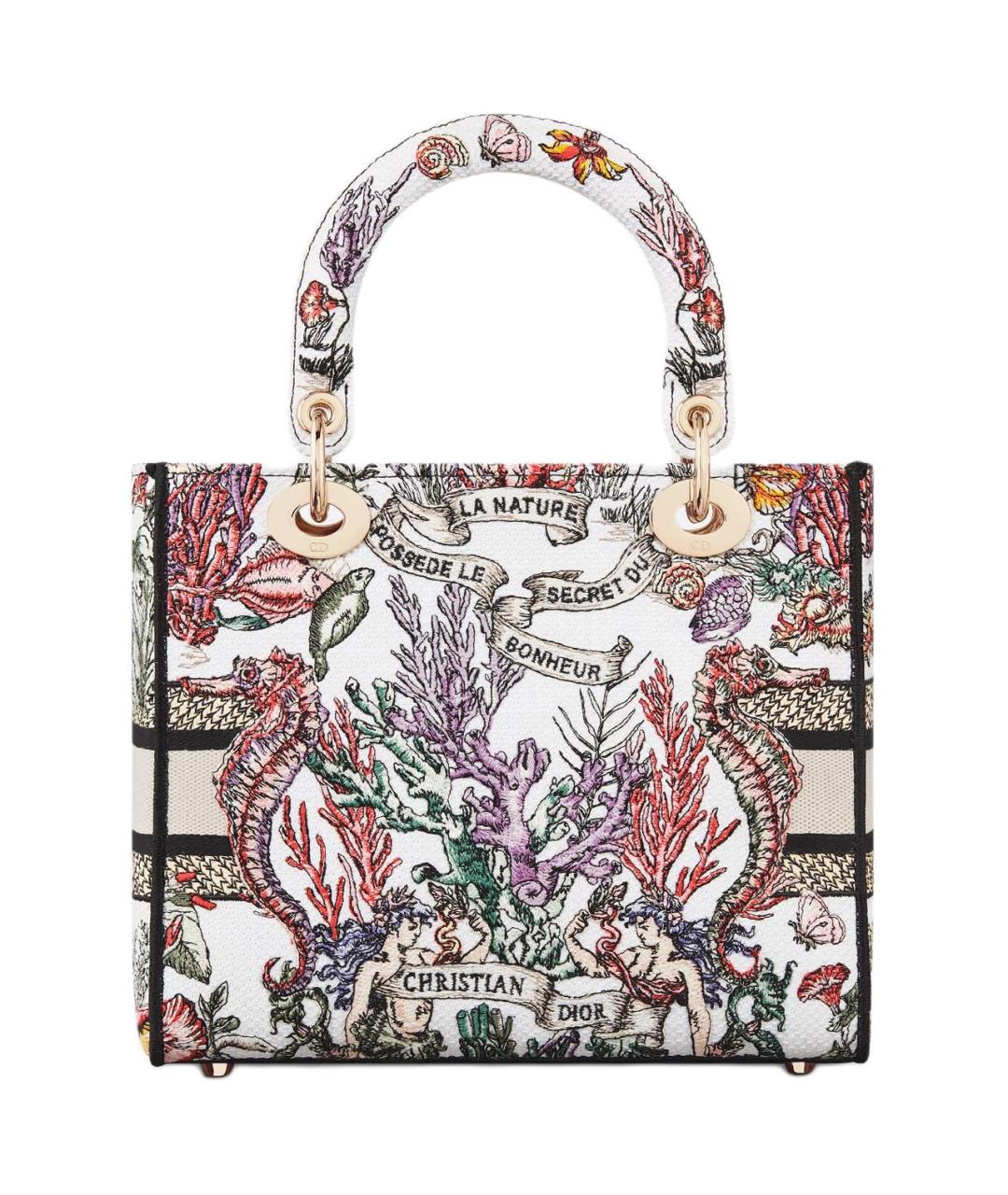 CHRISTIAN DIOR Мульти хлопковая сумка с короткими ручками, фото 2