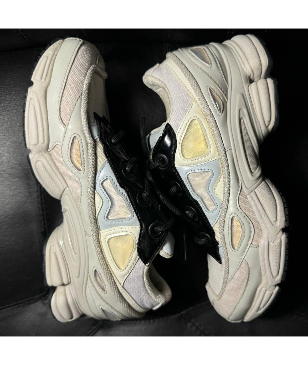 ADIDAS X RAF SIMONS Белые текстильные низкие кроссовки / кеды, фото 6