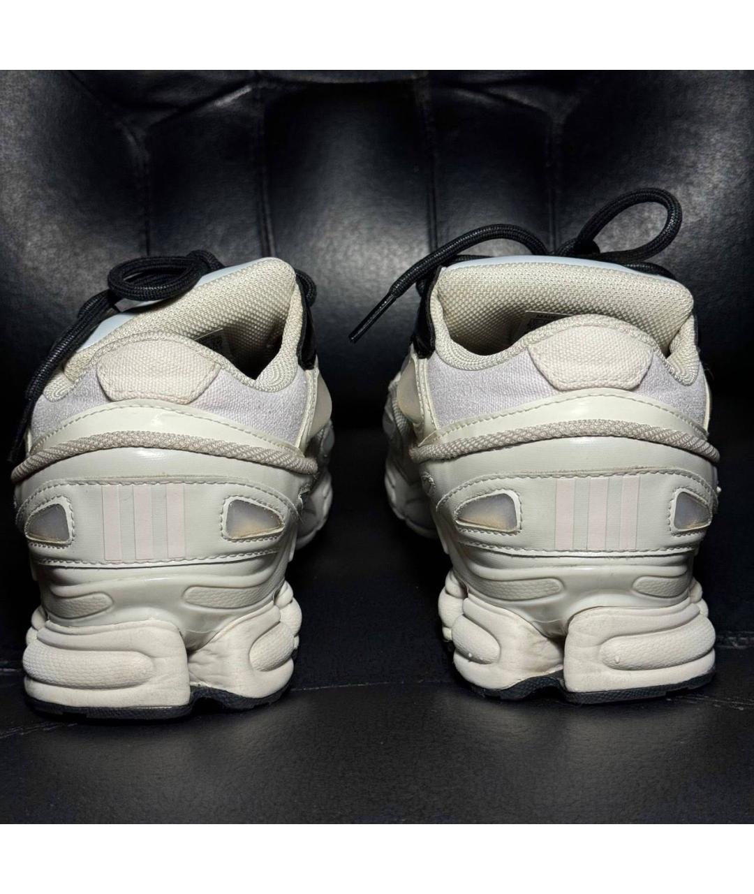 ADIDAS X RAF SIMONS Белые текстильные низкие кроссовки / кеды, фото 2