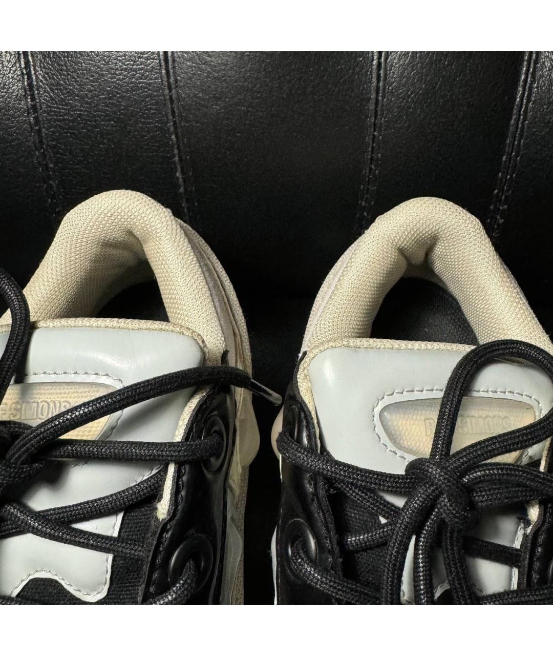 ADIDAS X RAF SIMONS Белые текстильные низкие кроссовки / кеды, фото 8