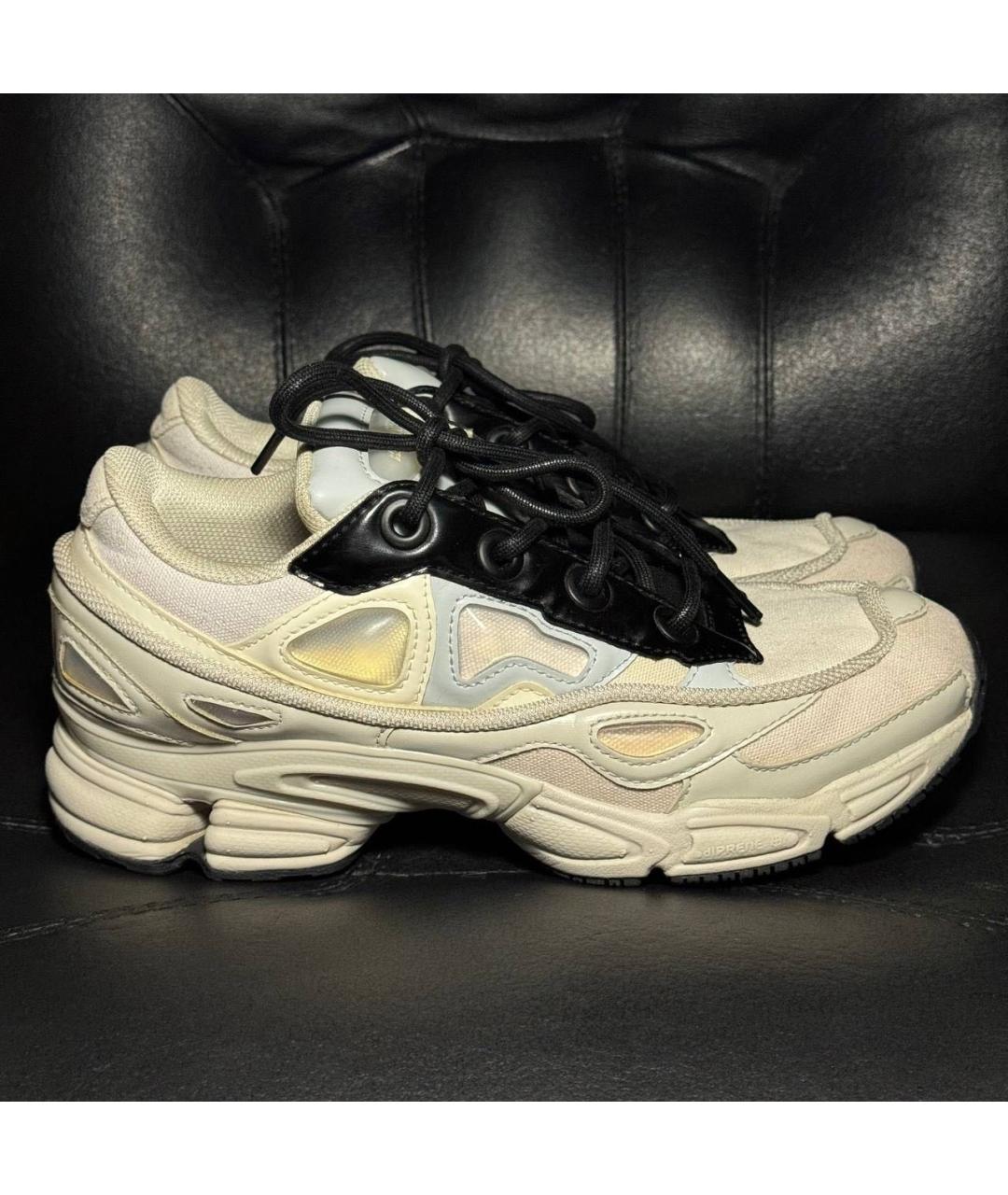 ADIDAS X RAF SIMONS Белые текстильные низкие кроссовки / кеды, фото 9