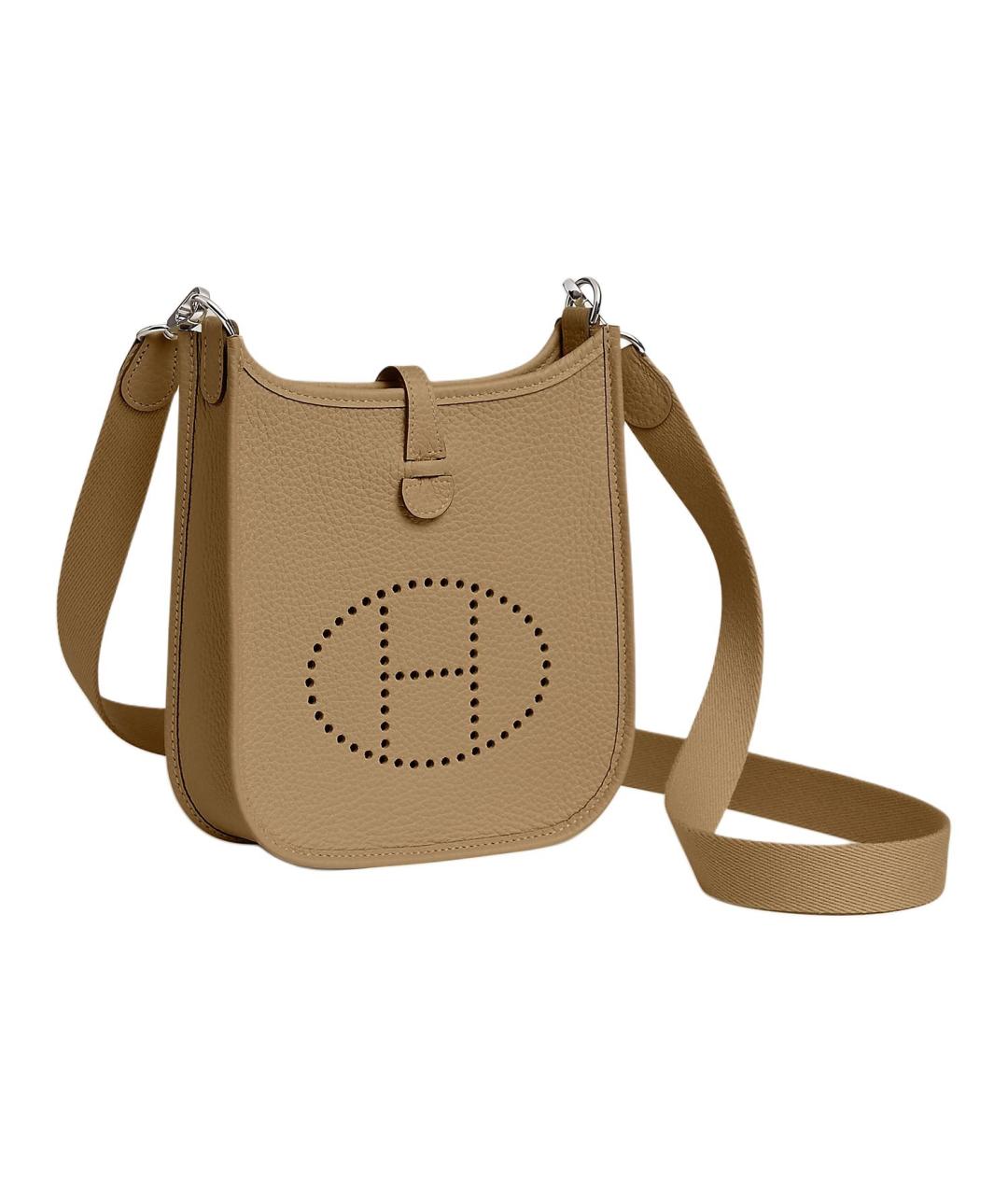 HERMES Коричневая кожаная сумка через плечо, фото 2