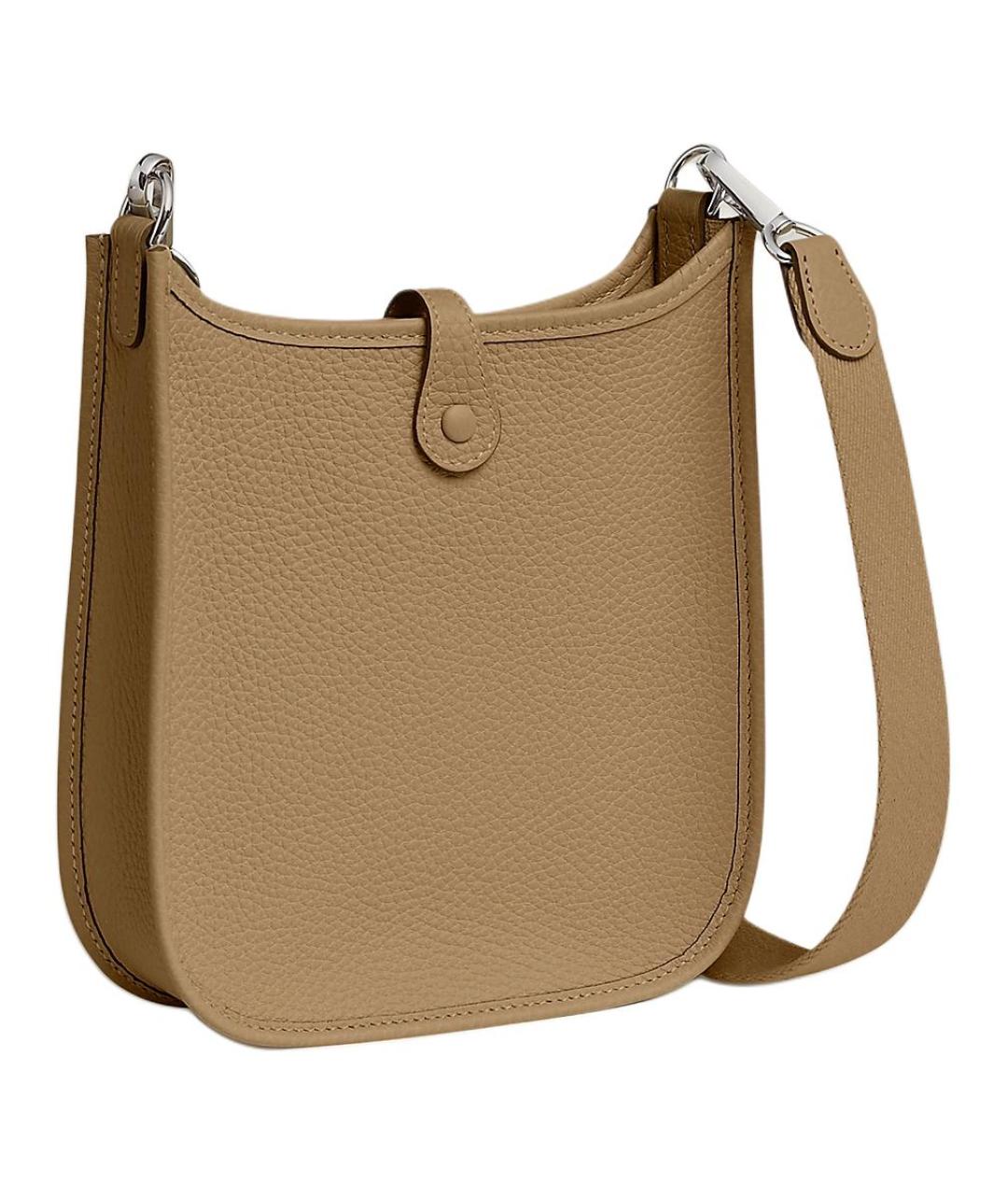 HERMES Коричневая кожаная сумка через плечо, фото 3