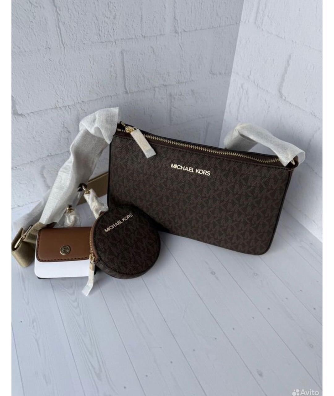 MICHAEL KORS Коричневая сумка через плечо, фото 7