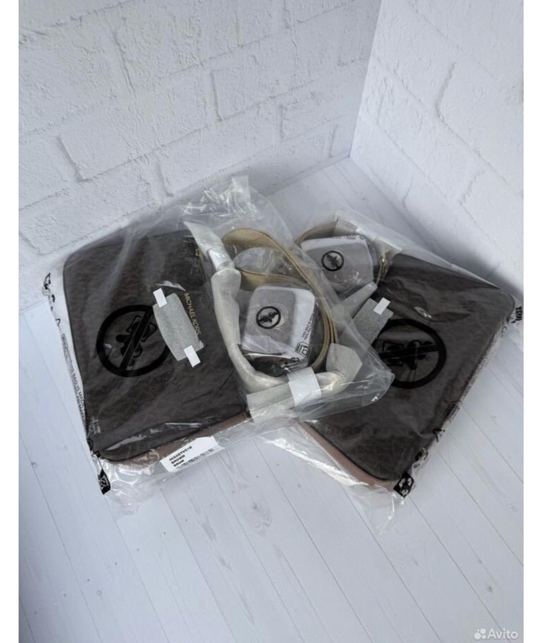 MICHAEL KORS Коричневая сумка через плечо, фото 6