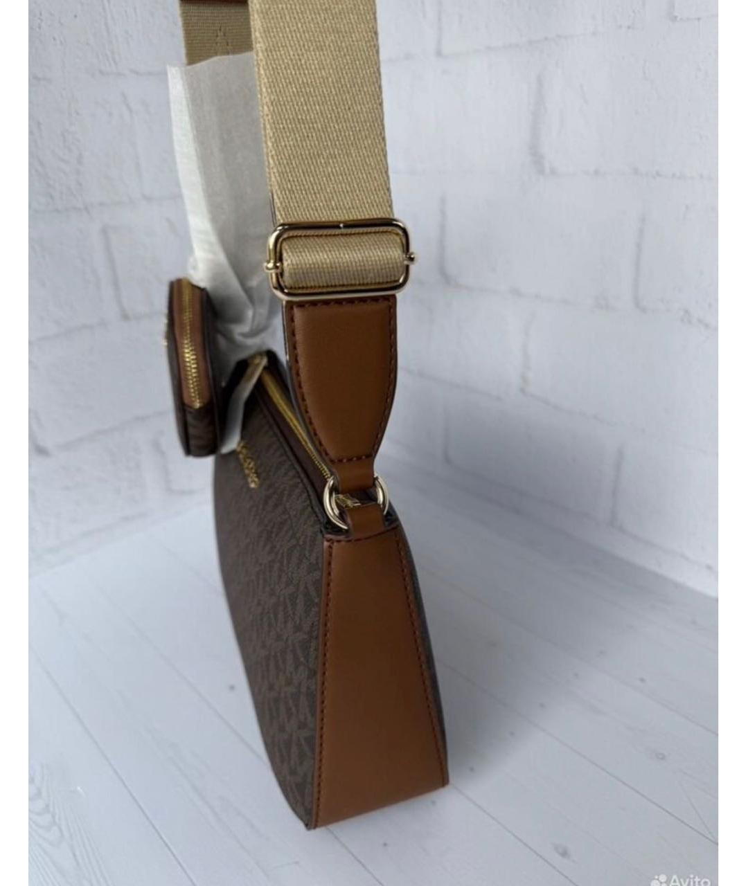 MICHAEL KORS Коричневая сумка через плечо, фото 2