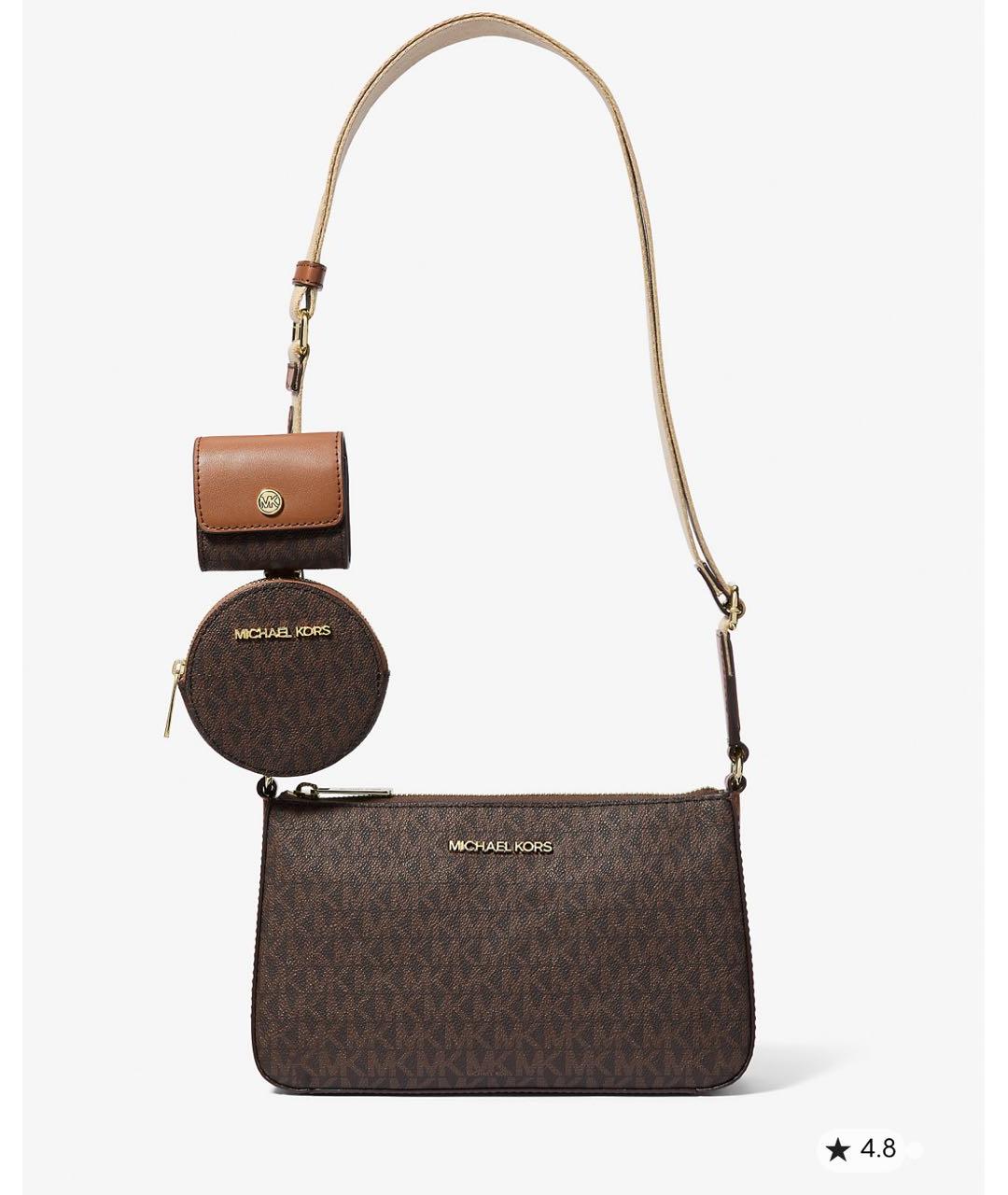 MICHAEL KORS Коричневая сумка через плечо, фото 8