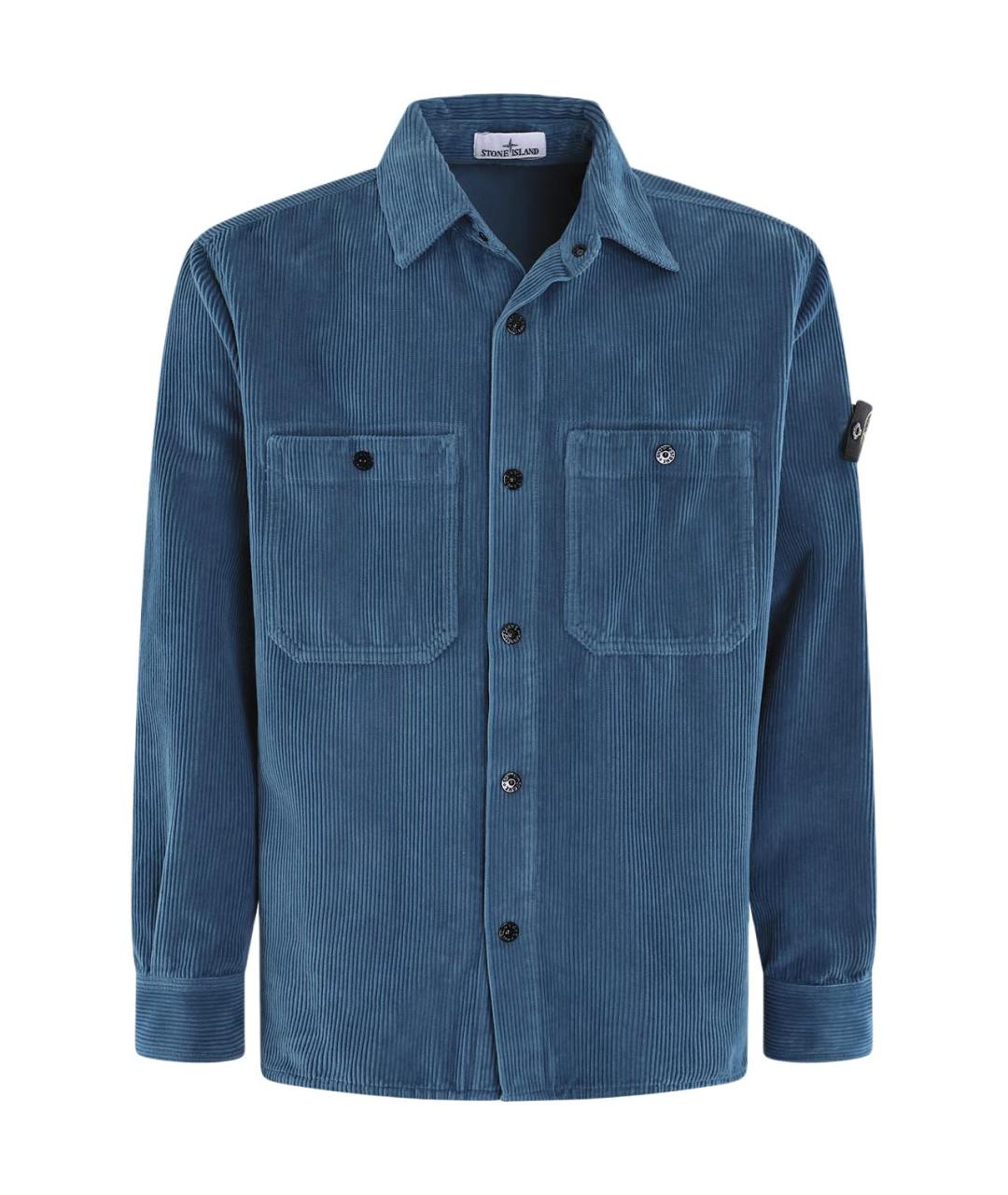 STONE ISLAND Синяя классическая рубашка, фото 1