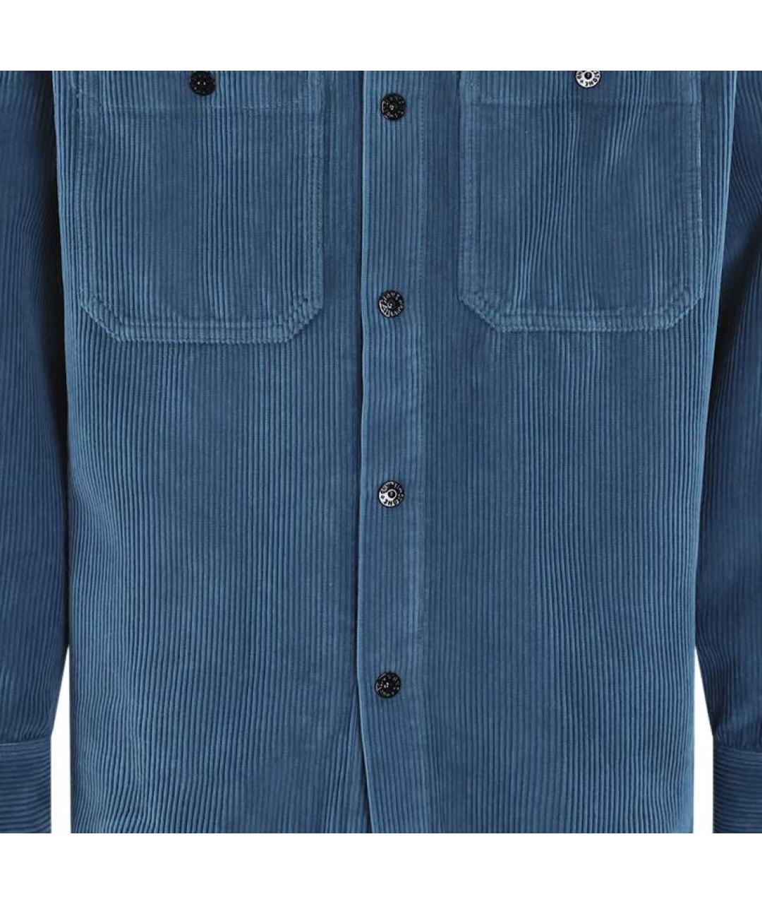 STONE ISLAND Синяя классическая рубашка, фото 4