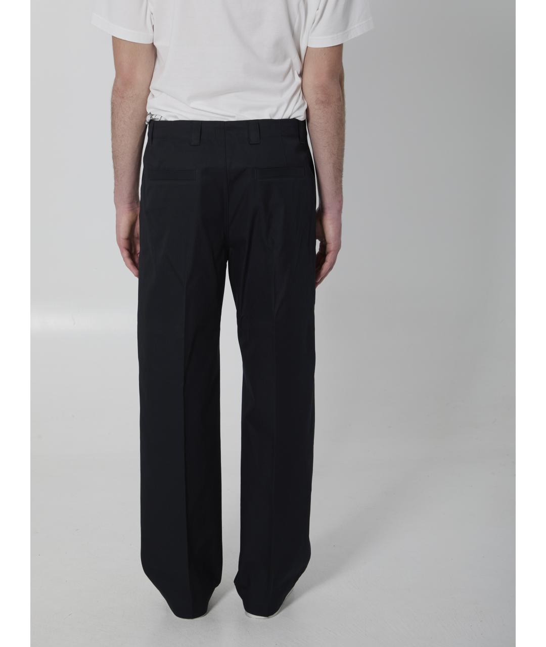 GUCCI Темно-синие хлопковые повседневные брюки, фото 4