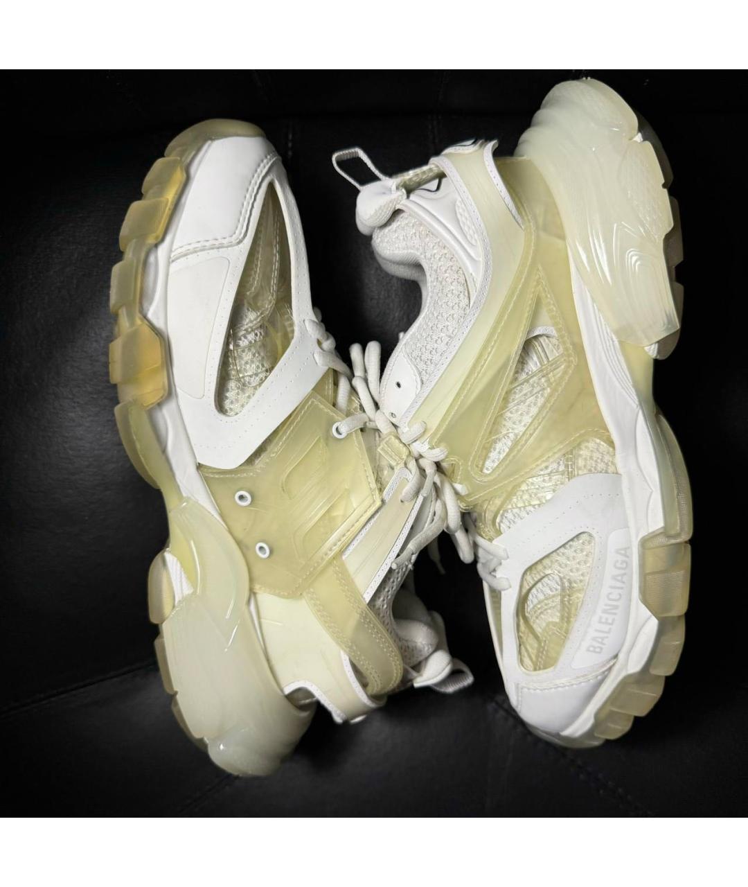 BALENCIAGA Серые текстильные низкие кроссовки / кеды, фото 5