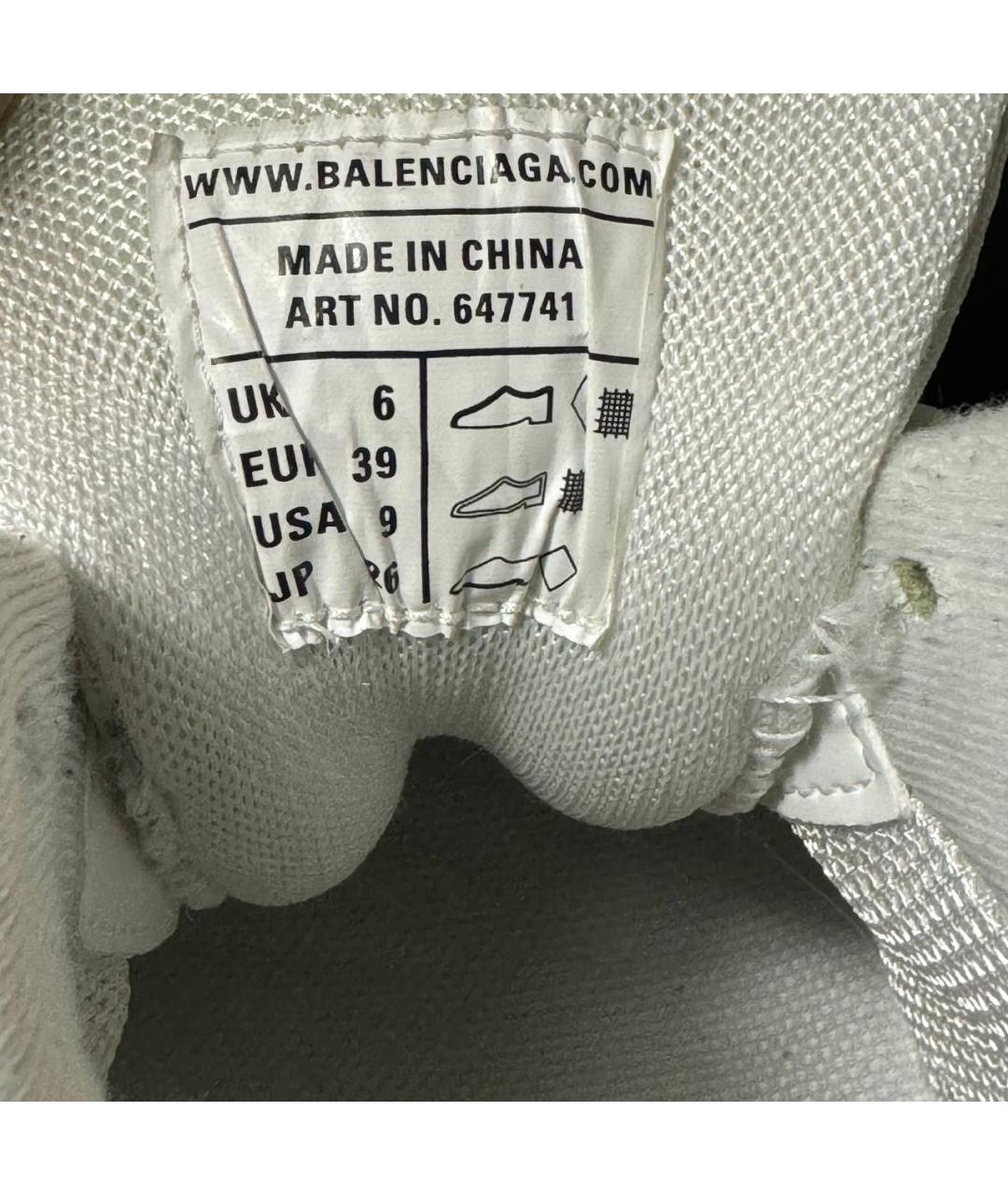 BALENCIAGA Серые текстильные кроссовки, фото 6