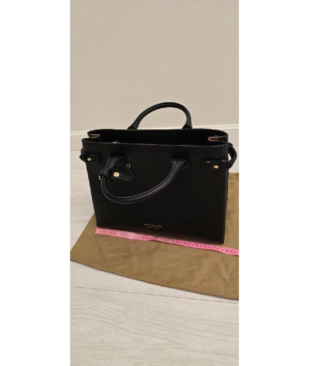 BURBERRY Черная кожаная сумка через плечо, фото 3