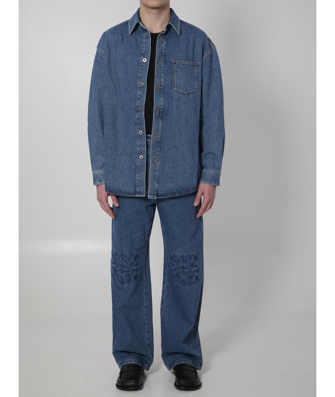 LOEWE Синяя хлопковая куртка, фото 5