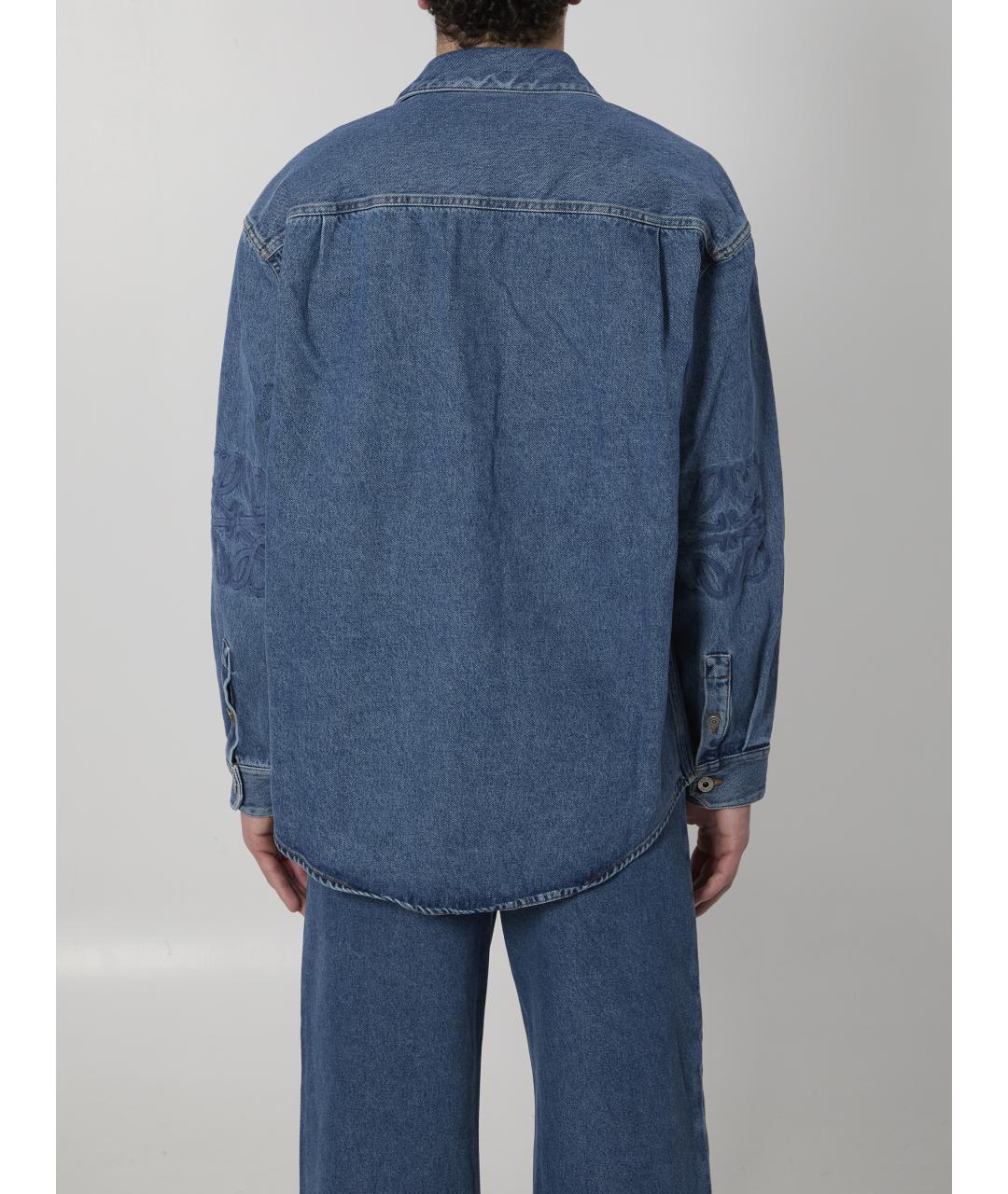 LOEWE Синяя хлопковая куртка, фото 4