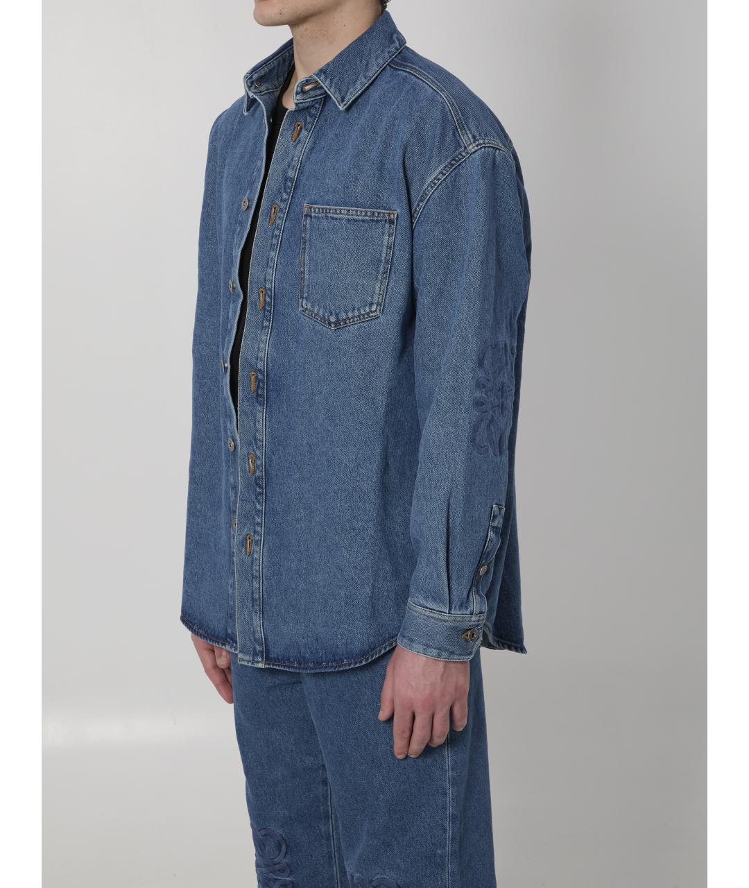 LOEWE Синяя хлопковая куртка, фото 2