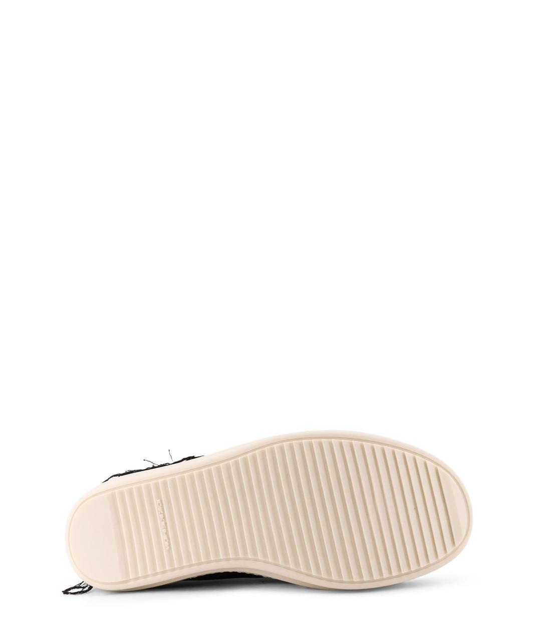 RICK OWENS DRKSHDW Черные текстильные высокие кроссовки / кеды, фото 4