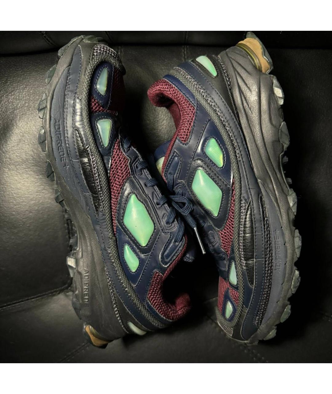 ADIDAS X RAF SIMONS Красные текстильные высокие кроссовки / кеды, фото 5