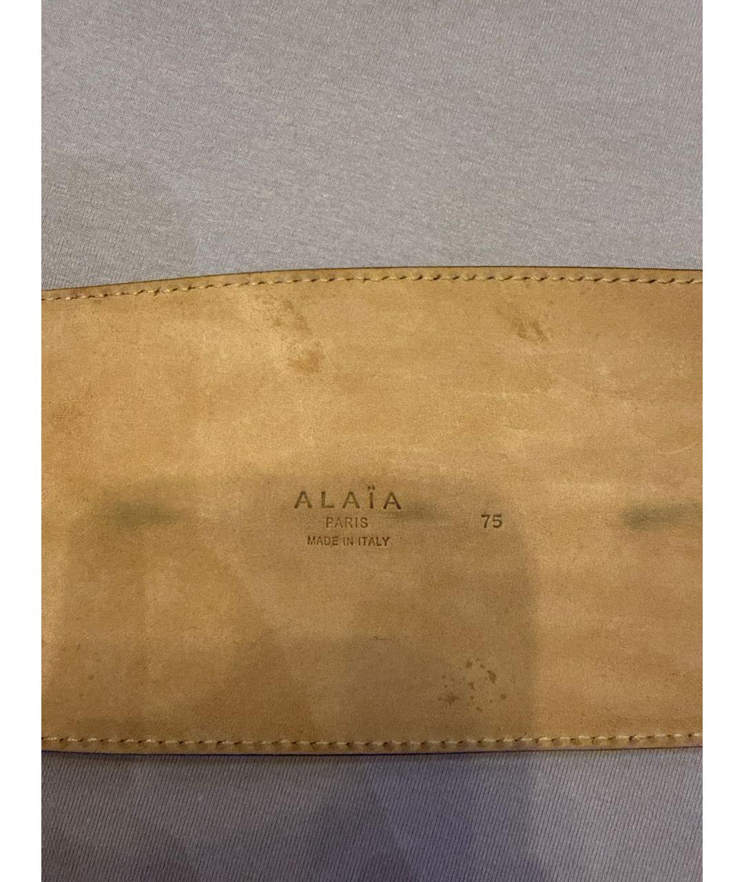 ALAIA Черный кожаный ремень, фото 3