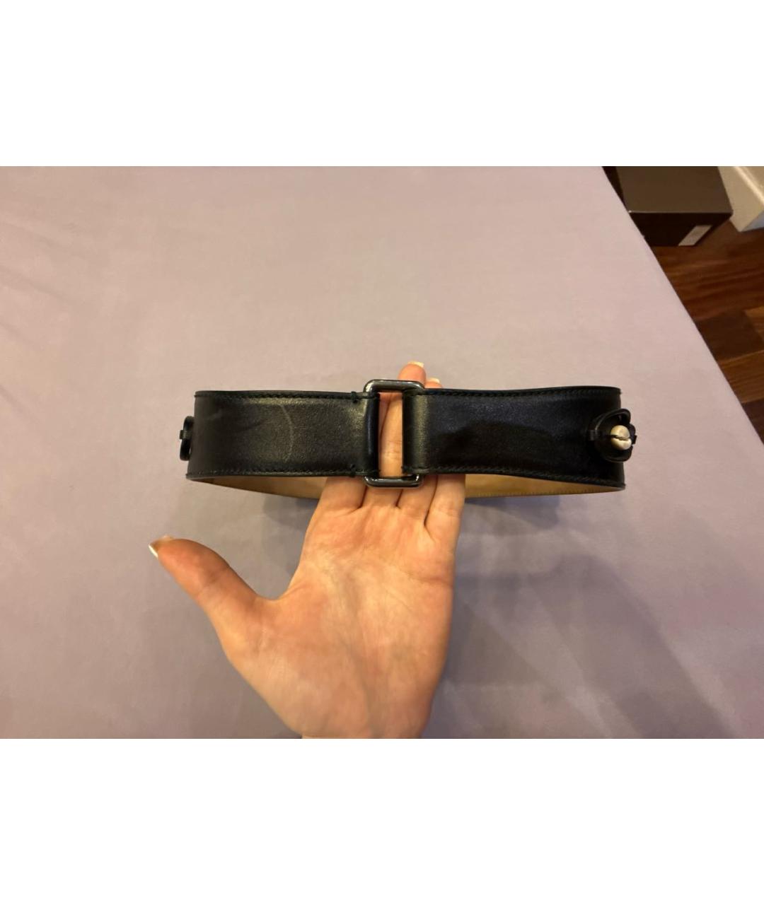 ALAIA Черный кожаный ремень, фото 7