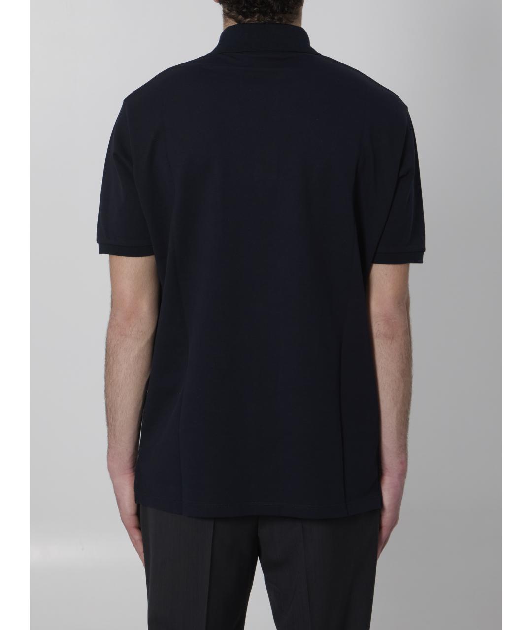 GUCCI Синее хлопковое поло с коротким рукавом, фото 4