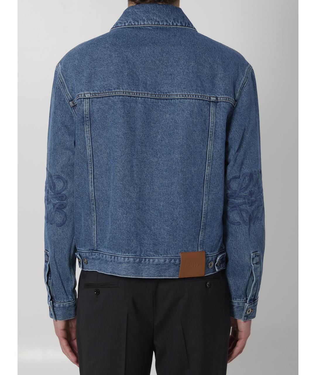 LOEWE Синяя хлопковая куртка, фото 4