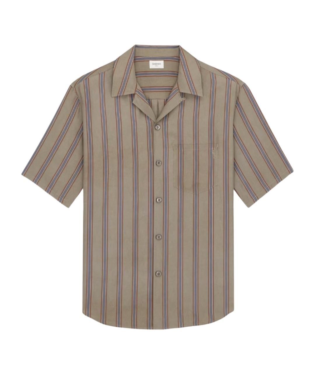 SAINT LAURENT Мульти хлопковая кэжуал рубашка, фото 1