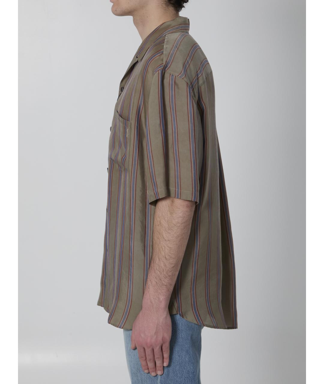 SAINT LAURENT Мульти хлопковая кэжуал рубашка, фото 4