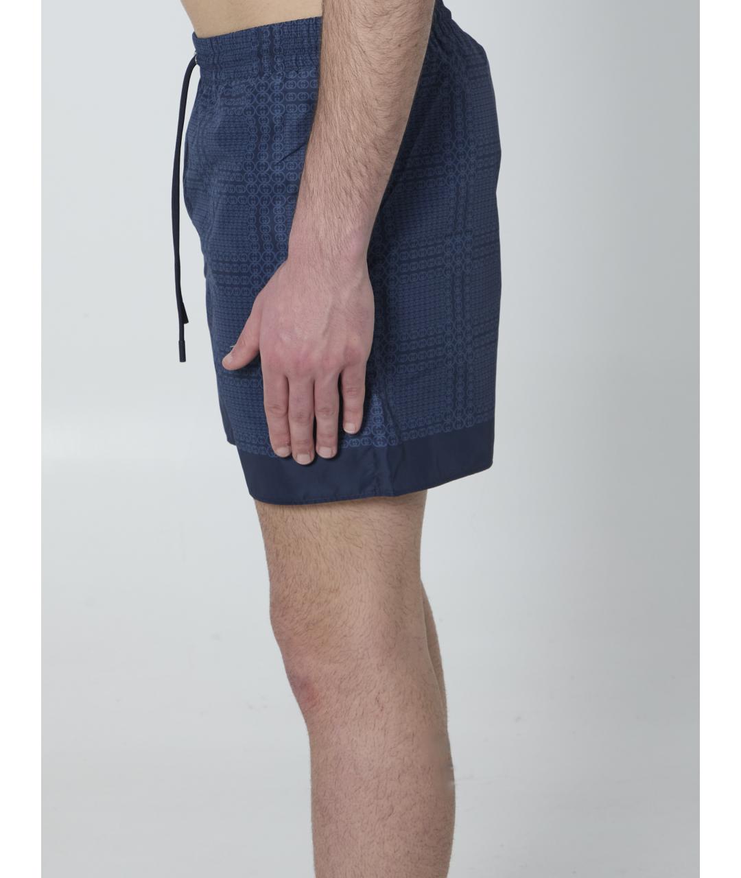 GUCCI Синие полиэстеровые плавки, фото 4