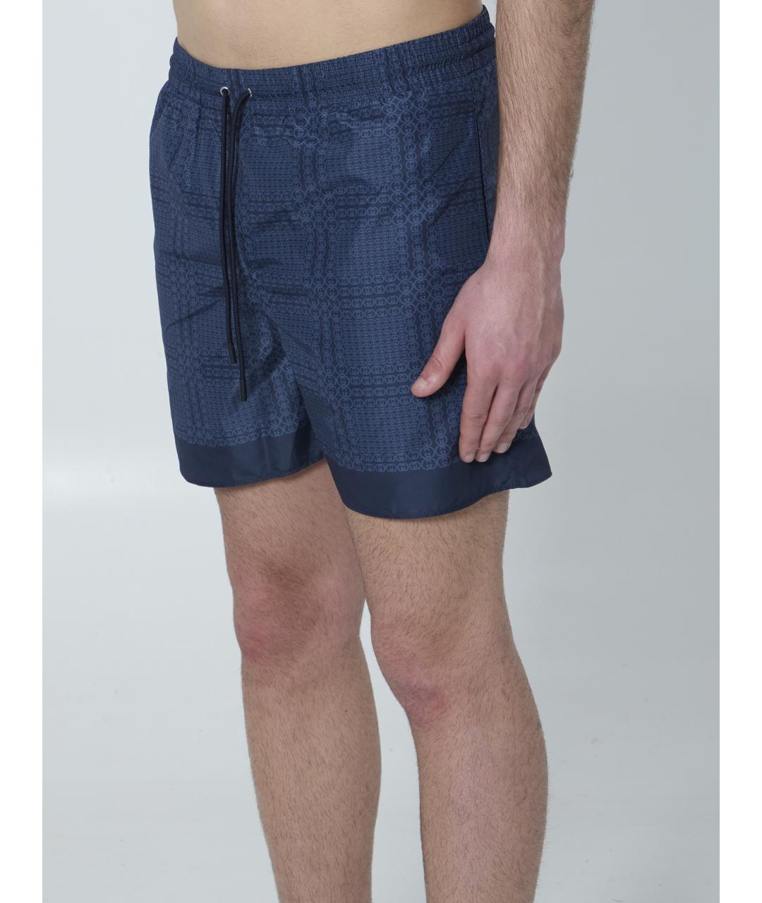 GUCCI Синие полиэстеровые плавки, фото 3