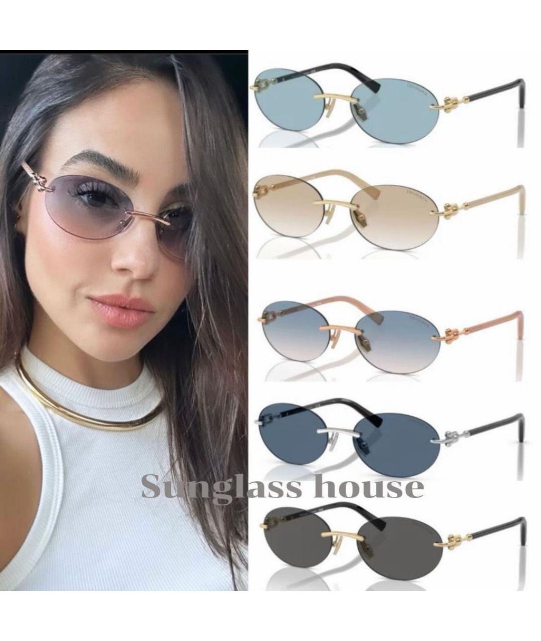 TIFFANY&CO Синие солнцезащитные очки, фото 4