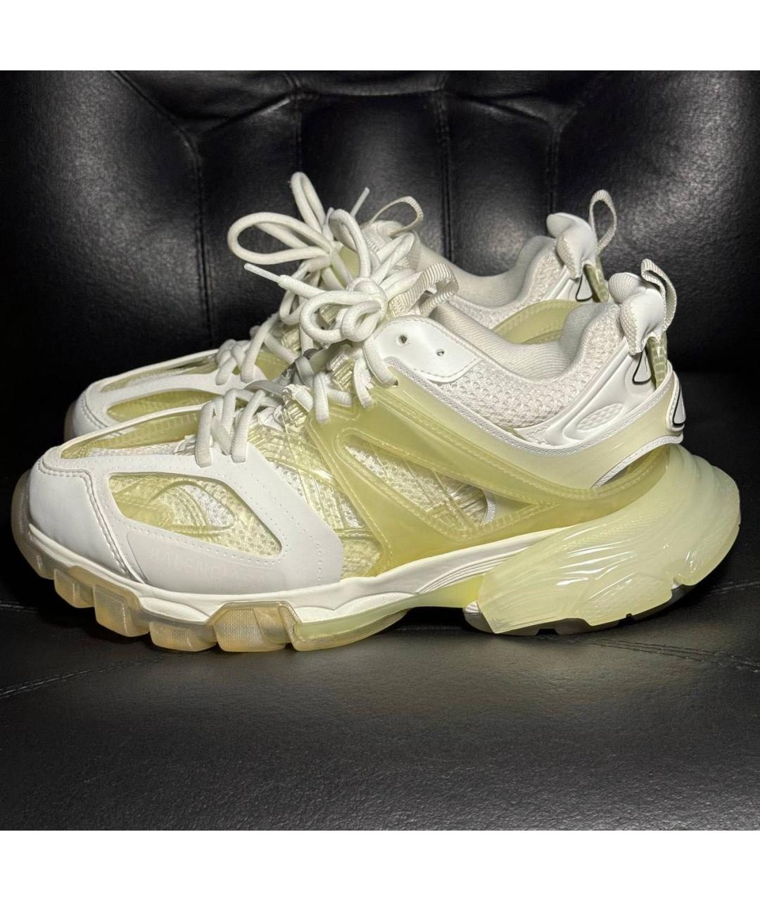 BALENCIAGA Бежевые текстильные кроссовки, фото 3