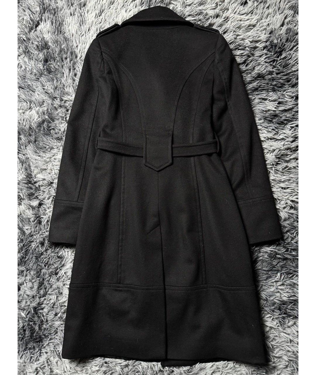 ROBERTO CAVALLI Черное шерстяное пальто, фото 2