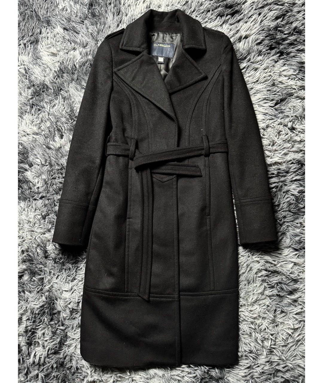 ROBERTO CAVALLI Черное шерстяное пальто, фото 7