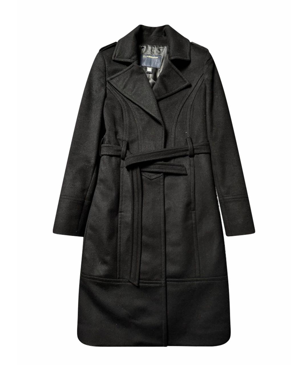 ROBERTO CAVALLI Черное шерстяное пальто, фото 1