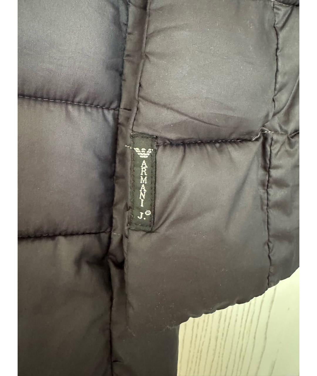 ARMANI JEANS Серая полиэстеровая куртка, фото 7