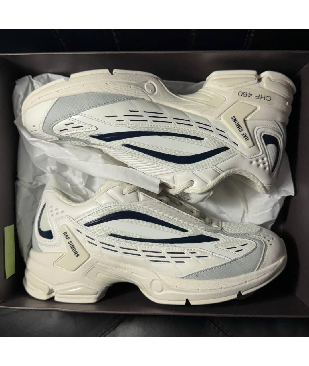 RAF SIMONS Белые текстильные кроссовки, фото 7