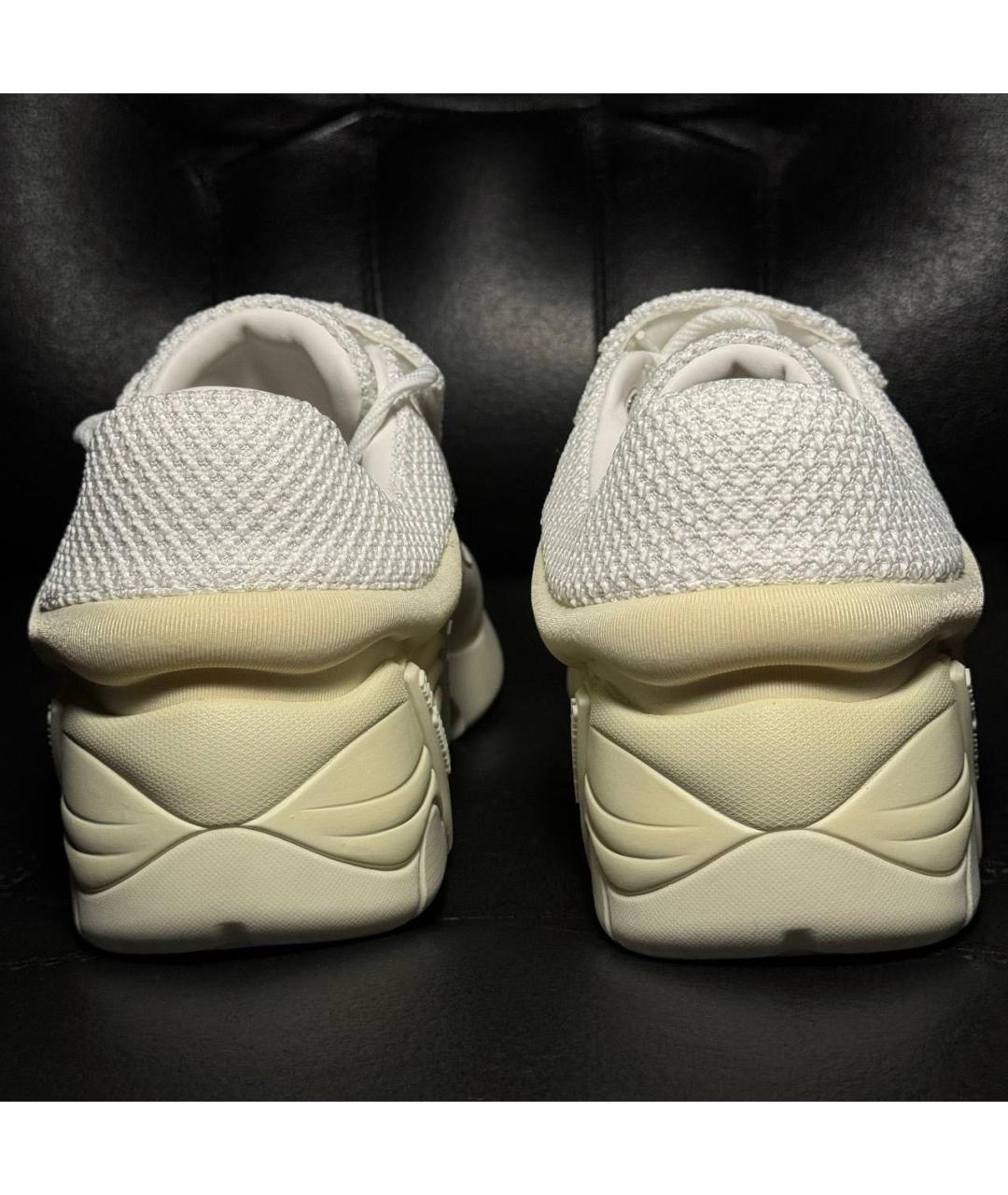 RAF SIMONS Белые текстильные низкие кроссовки / кеды, фото 2